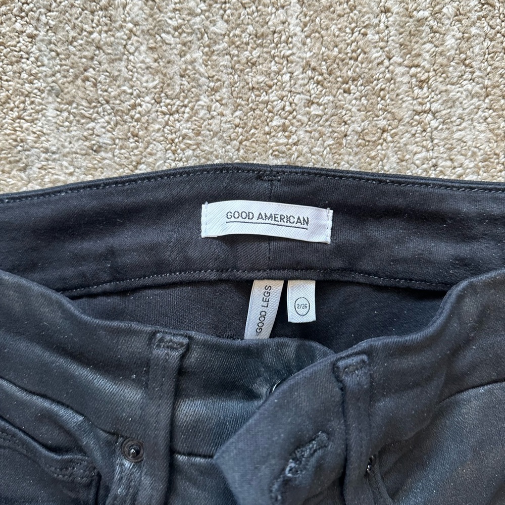 Good American coated pant